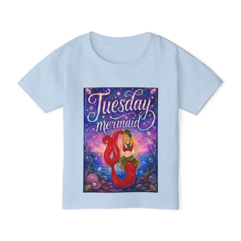 Tuesday Mermaid Toddler T-Shirt — Cute Mermaid Graphic Tee for Kids