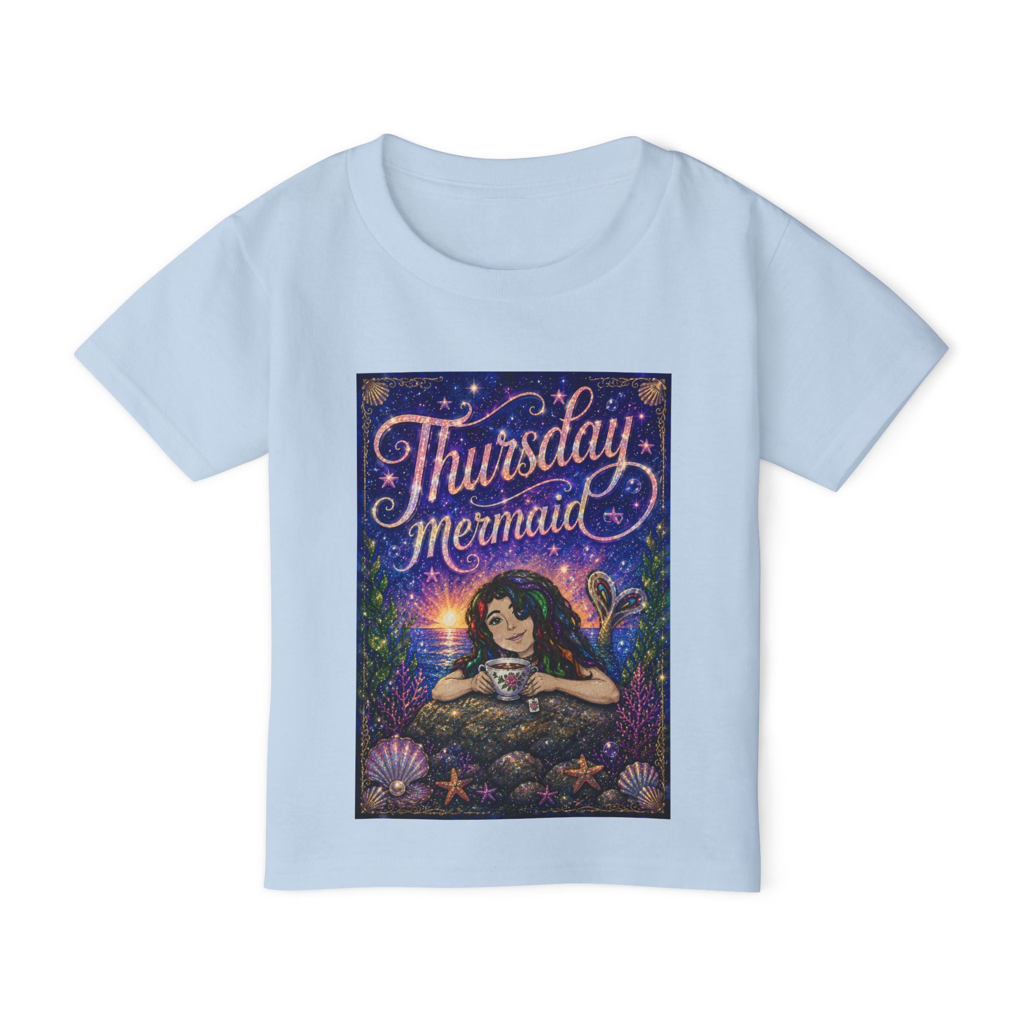 Thursday Mermaid Toddler T‑Shirt — Cute Mermaid Graphic Tee for Kids