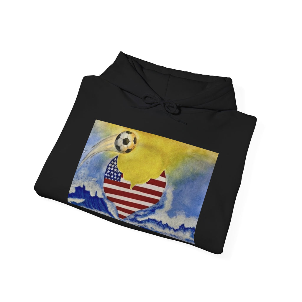 American soccer at sunset mermaid Hoodie