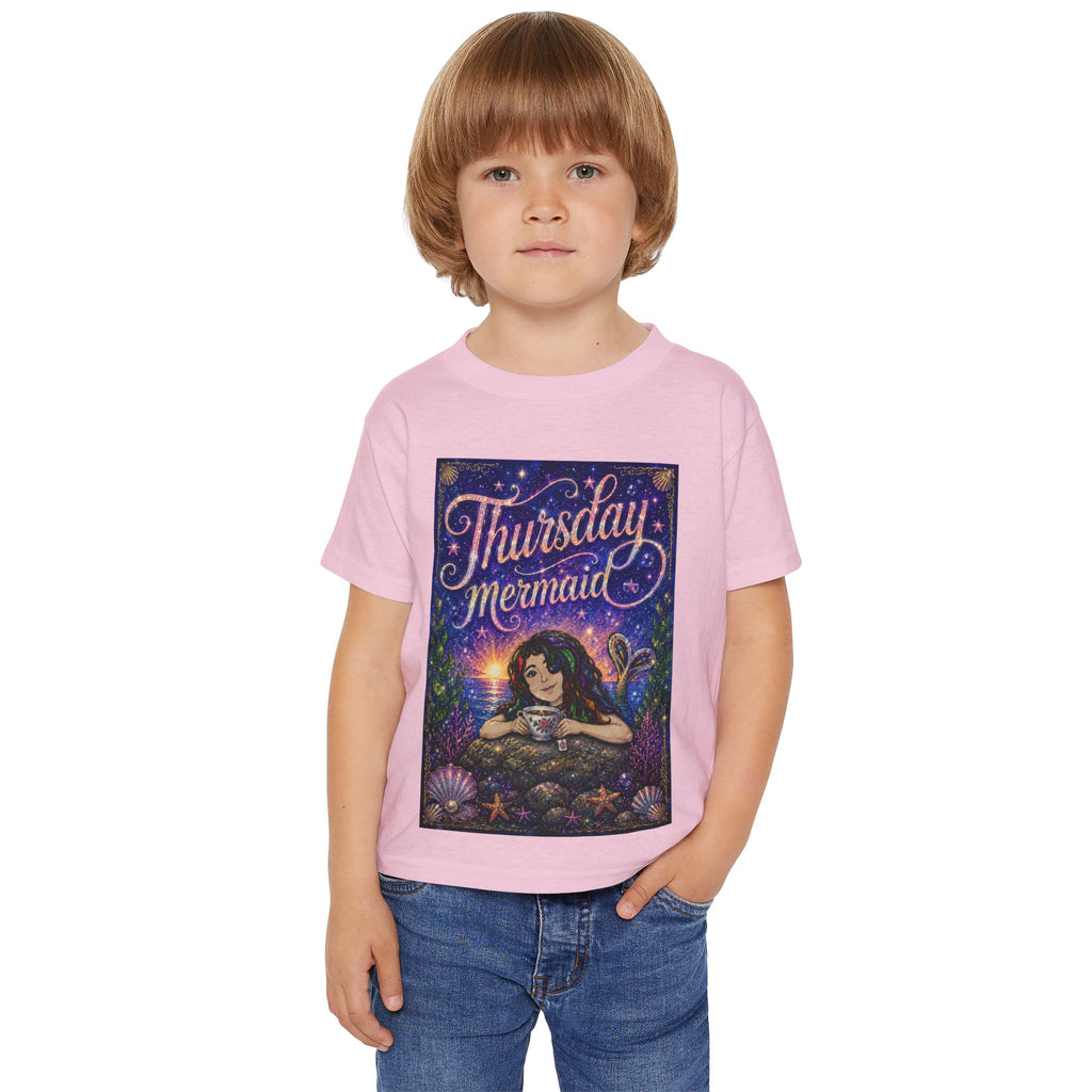 Thursday Mermaid Toddler T‑Shirt — Cute Mermaid Graphic Tee for Kids