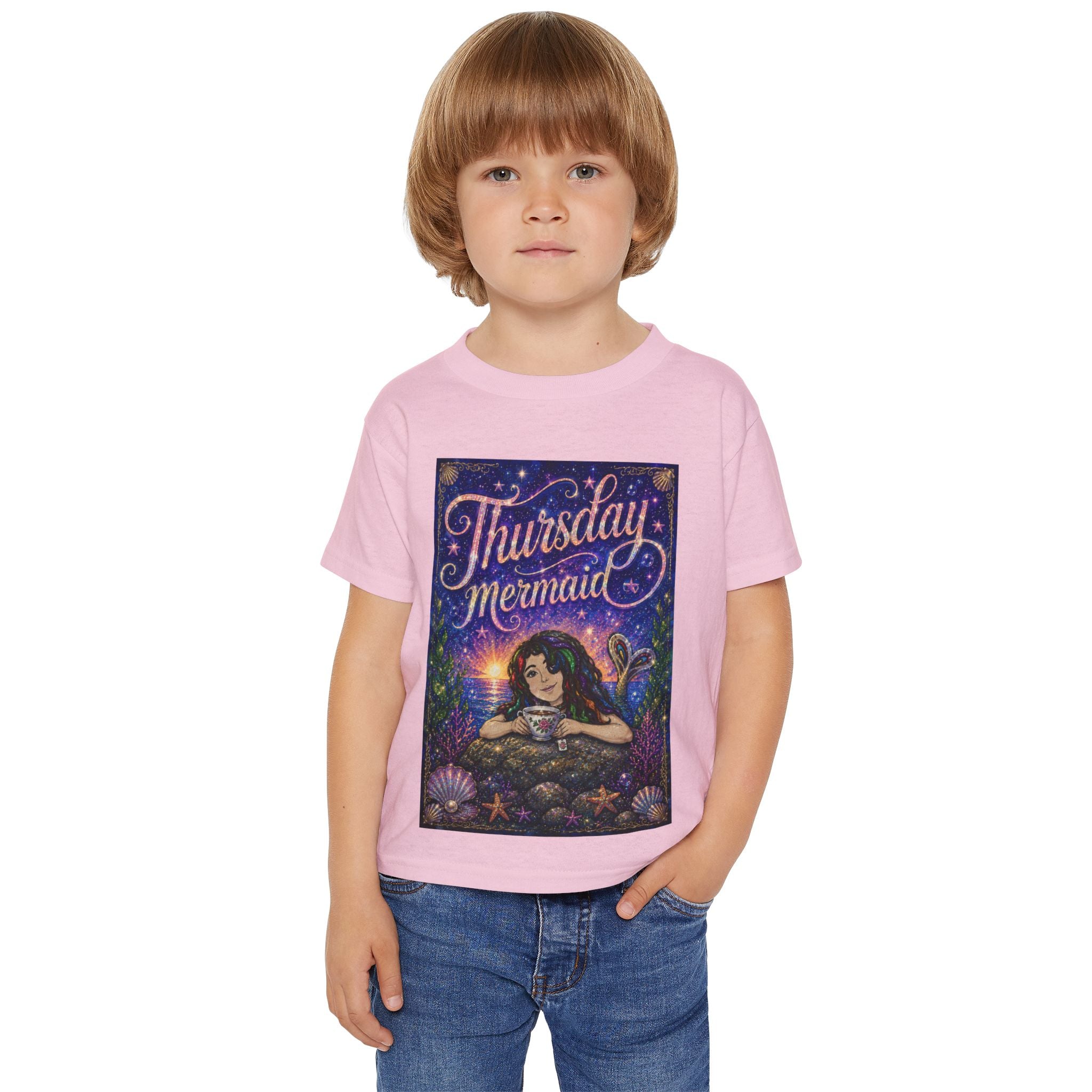 Thursday Mermaid Toddler T‑Shirt — Cute Mermaid Graphic Tee for Kids
