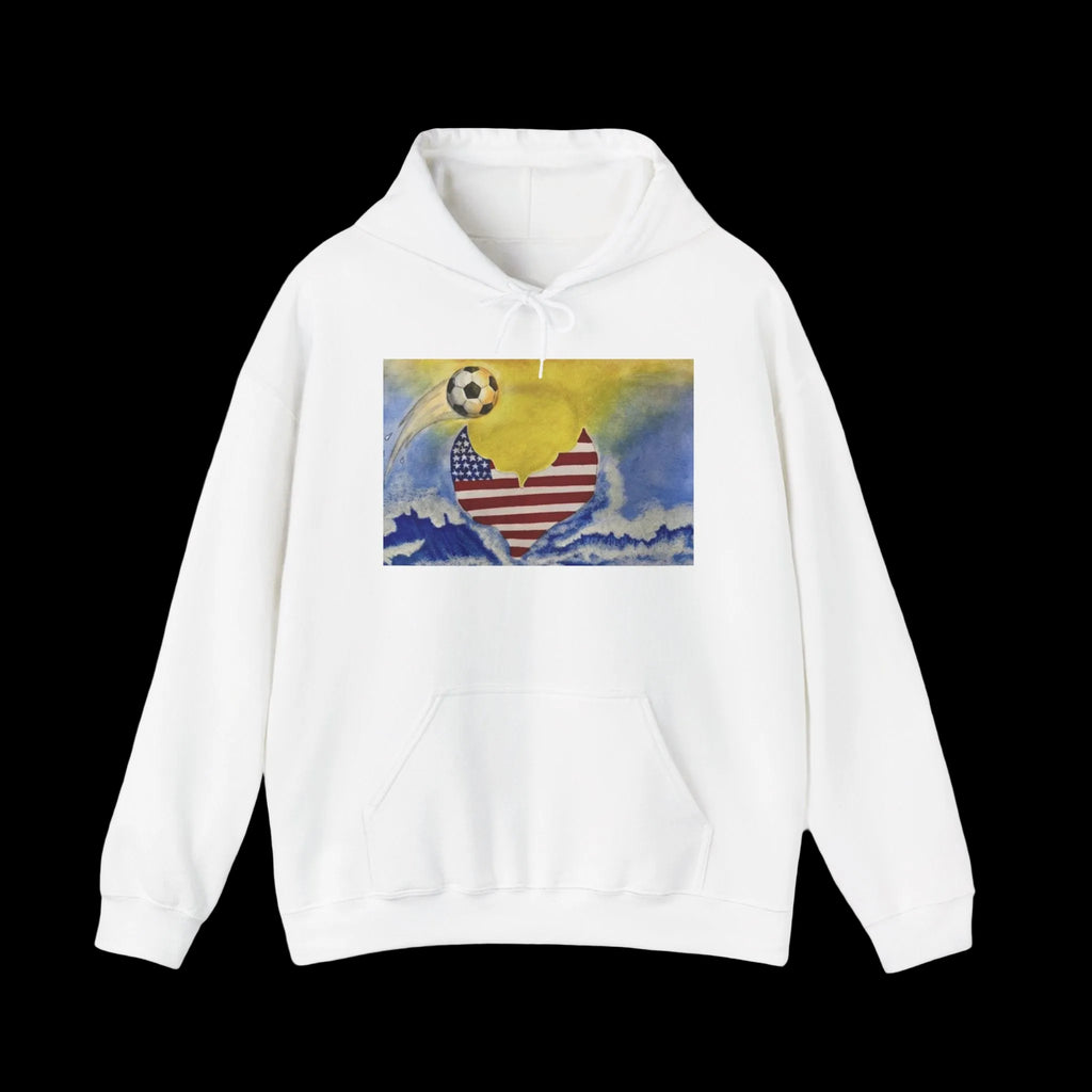 American soccer at sunset mermaid Hoodie