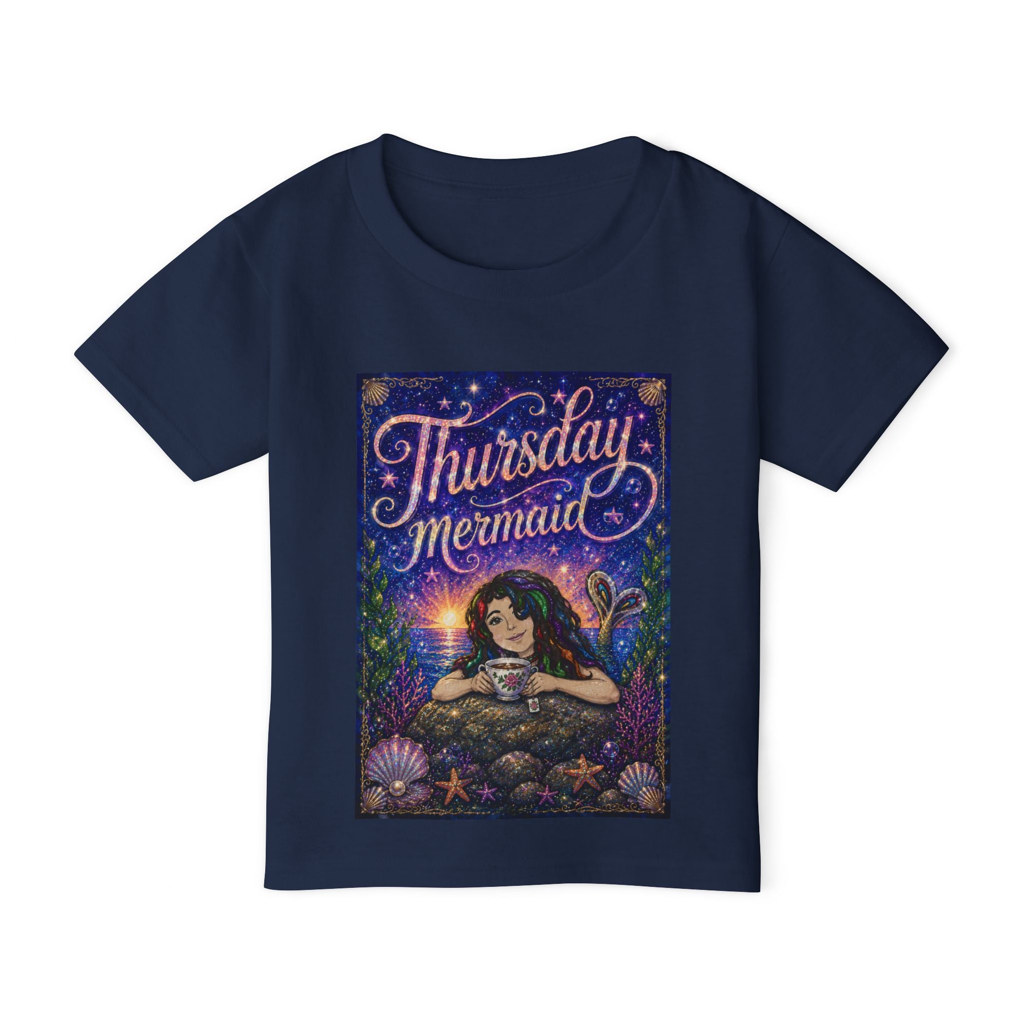 Thursday Mermaid Toddler T‑Shirt — Cute Mermaid Graphic Tee for Kids