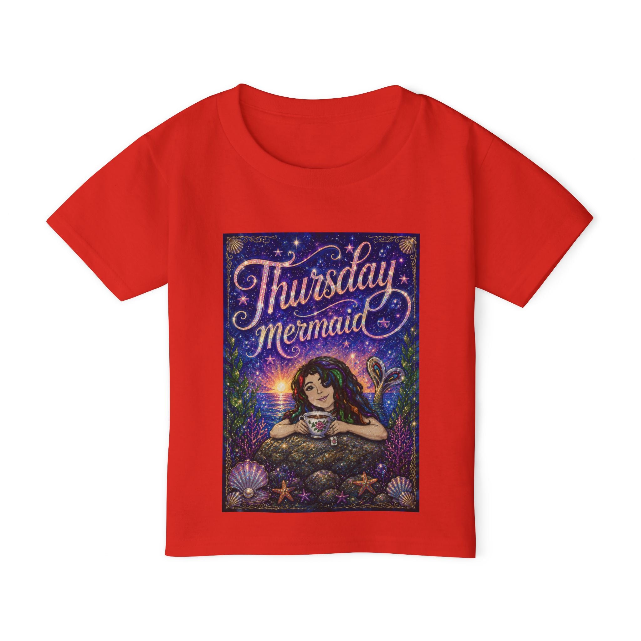 Thursday Mermaid Toddler T‑Shirt — Cute Mermaid Graphic Tee for Kids