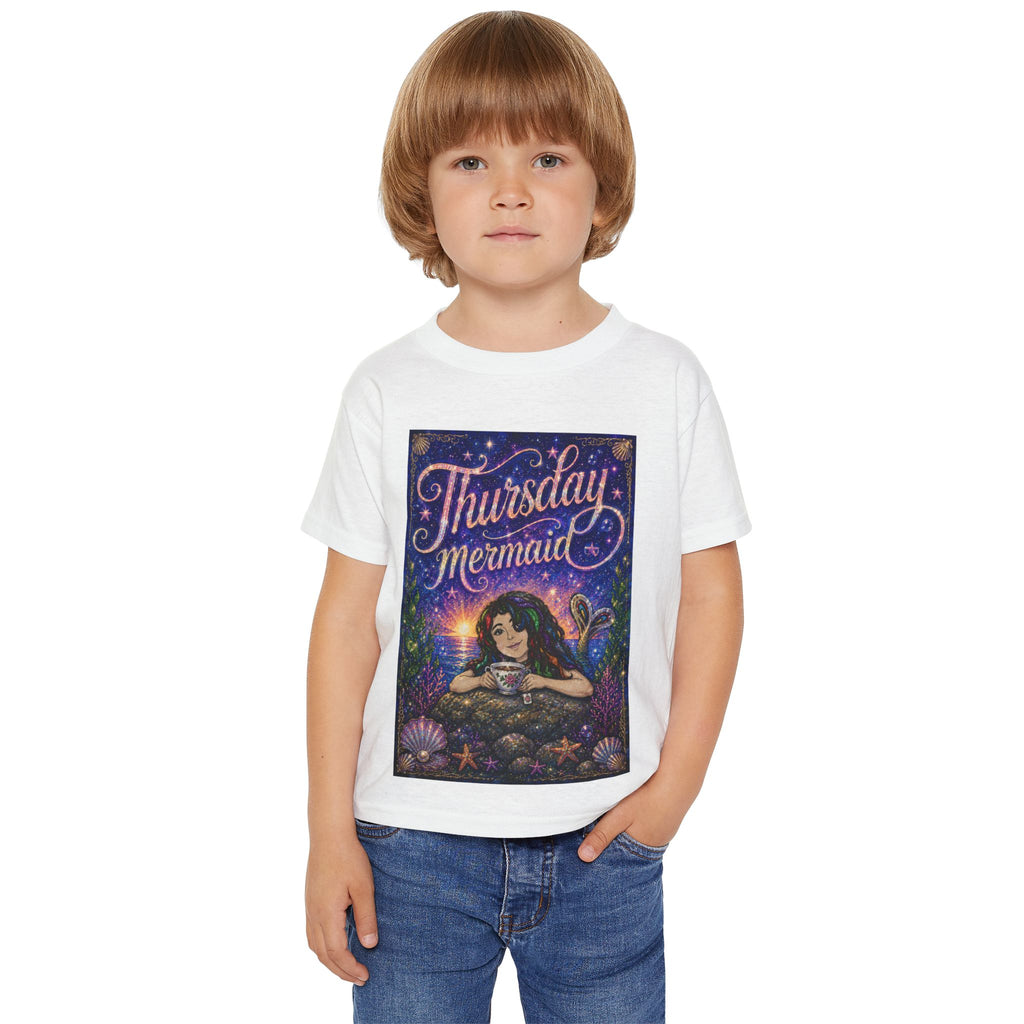 Thursday Mermaid Toddler T‑Shirt — Cute Mermaid Graphic Tee for Kids