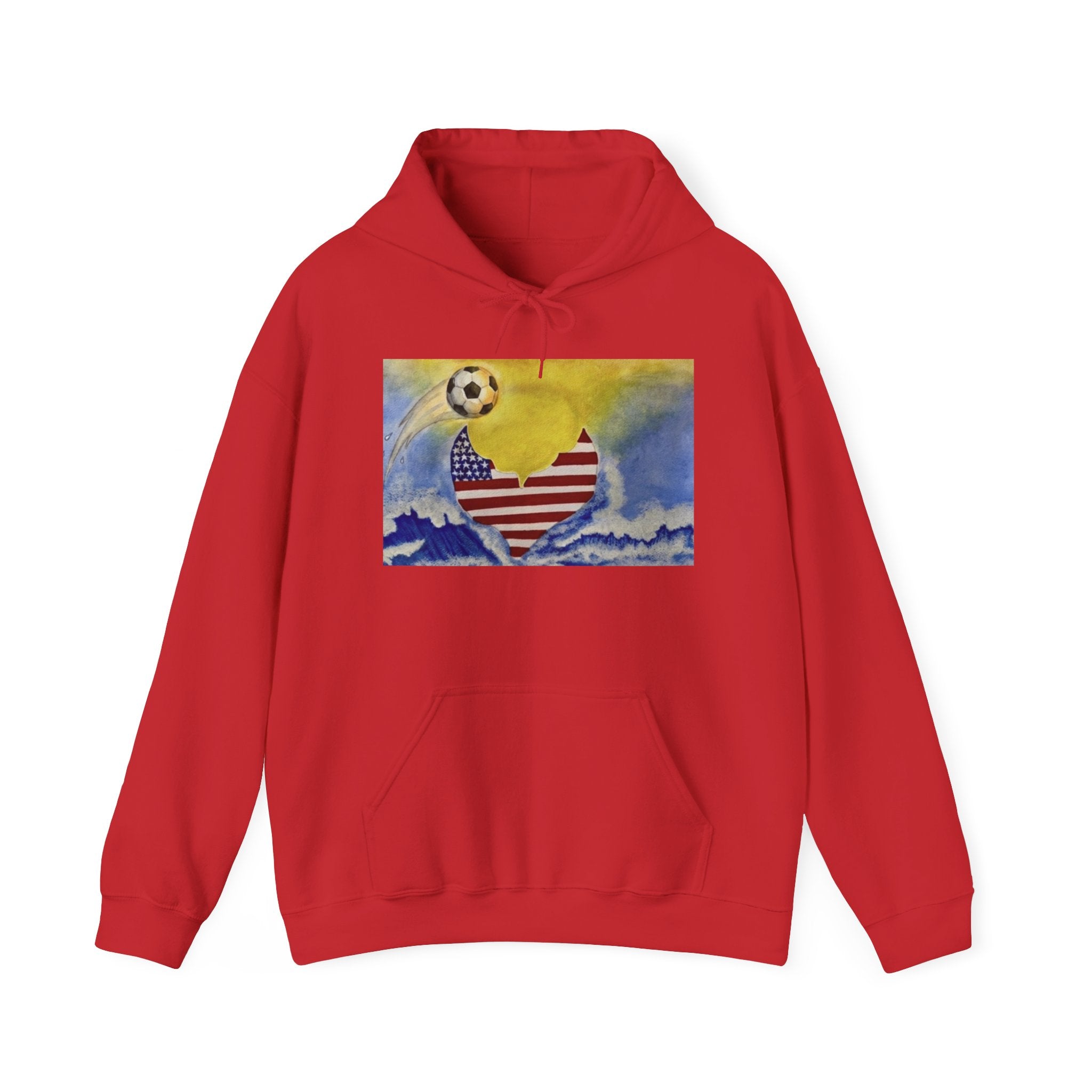 American soccer at sunset mermaid Hoodie