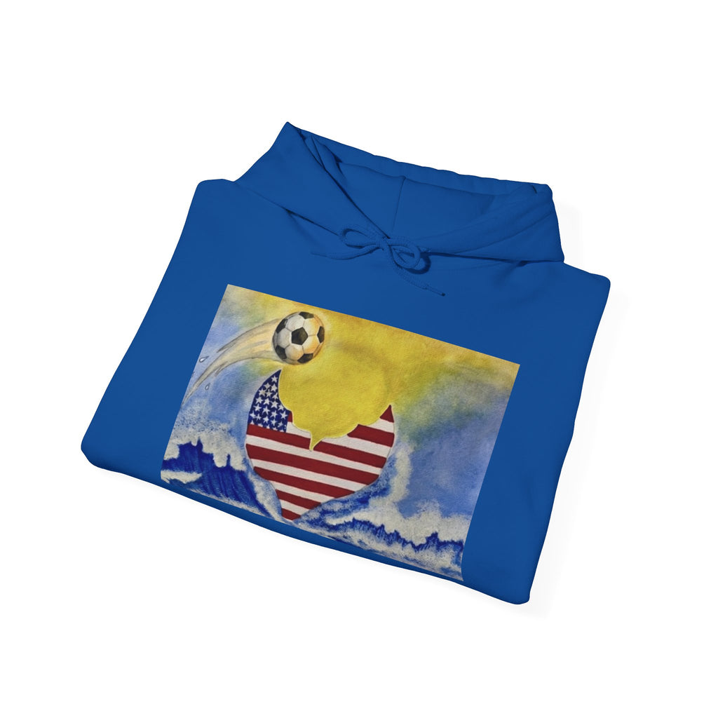 American soccer at sunset mermaid Hoodie