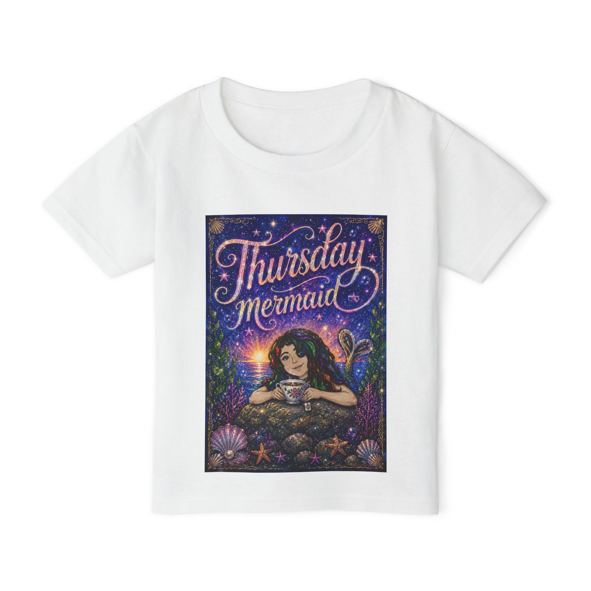 Thursday Mermaid Toddler T‑Shirt — Cute Mermaid Graphic Tee for Kids