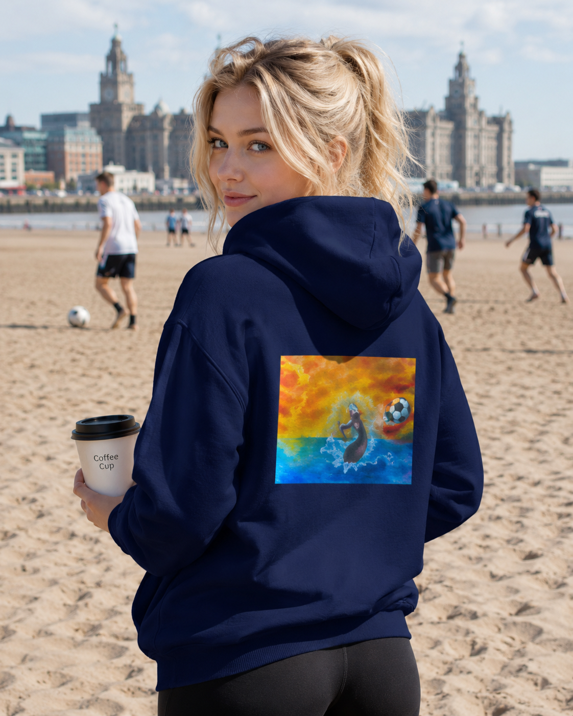 England Soccer Mermaid Hoodie