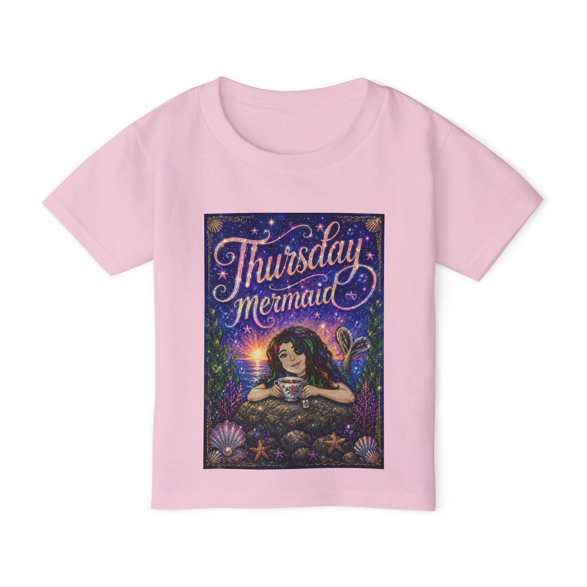 Thursday Mermaid Toddler T‑Shirt — Cute Mermaid Graphic Tee for Kids