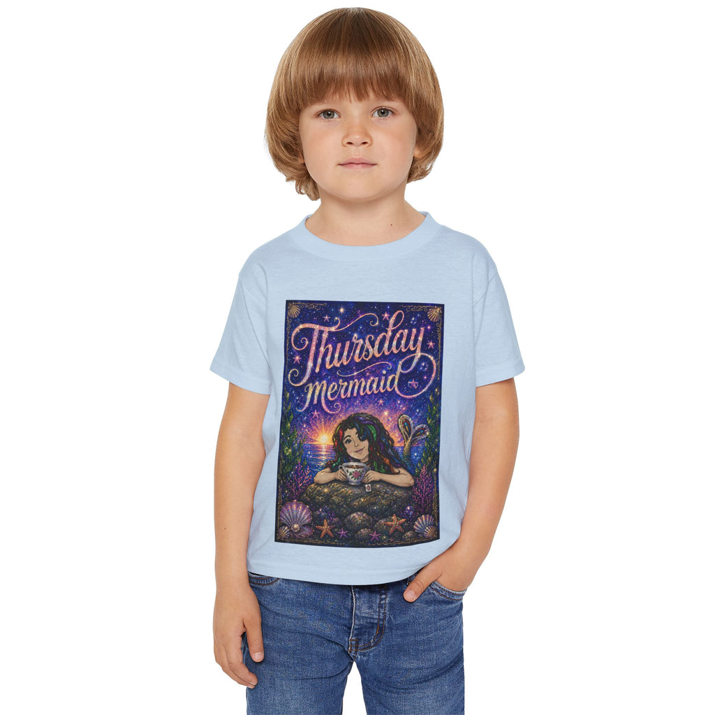 Thursday Mermaid Toddler T‑Shirt — Cute Mermaid Graphic Tee for Kids