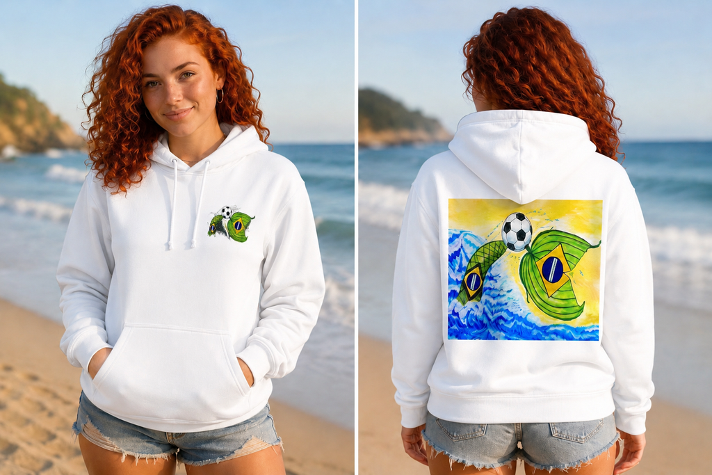 Brazilian Futebol Mermaid Hoodie