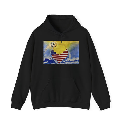 American soccer at sunset mermaid Hoodie