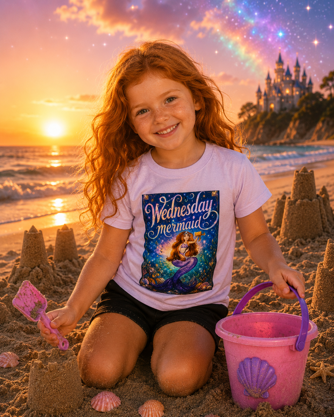 7 Days a Week Mermaid Toddler T-Shirt Bundle