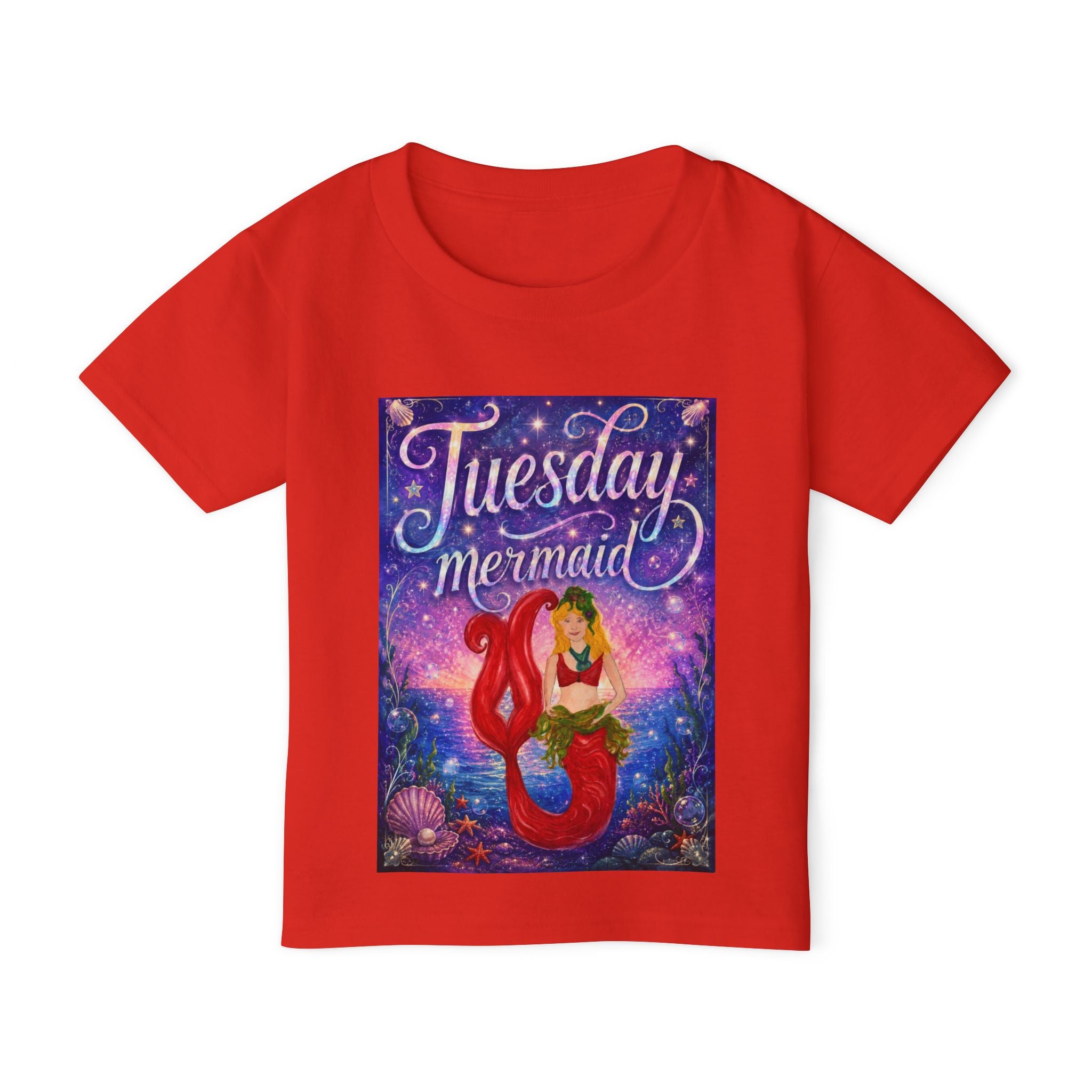 Tuesday Mermaid Toddler T-Shirt — Cute Mermaid Graphic Tee for Kids