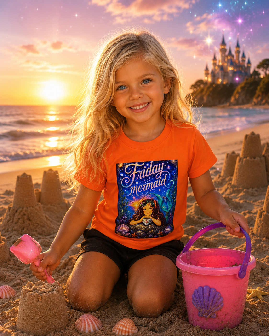 7 Days a week Mermaid Toddler T-Shirt Bundle
