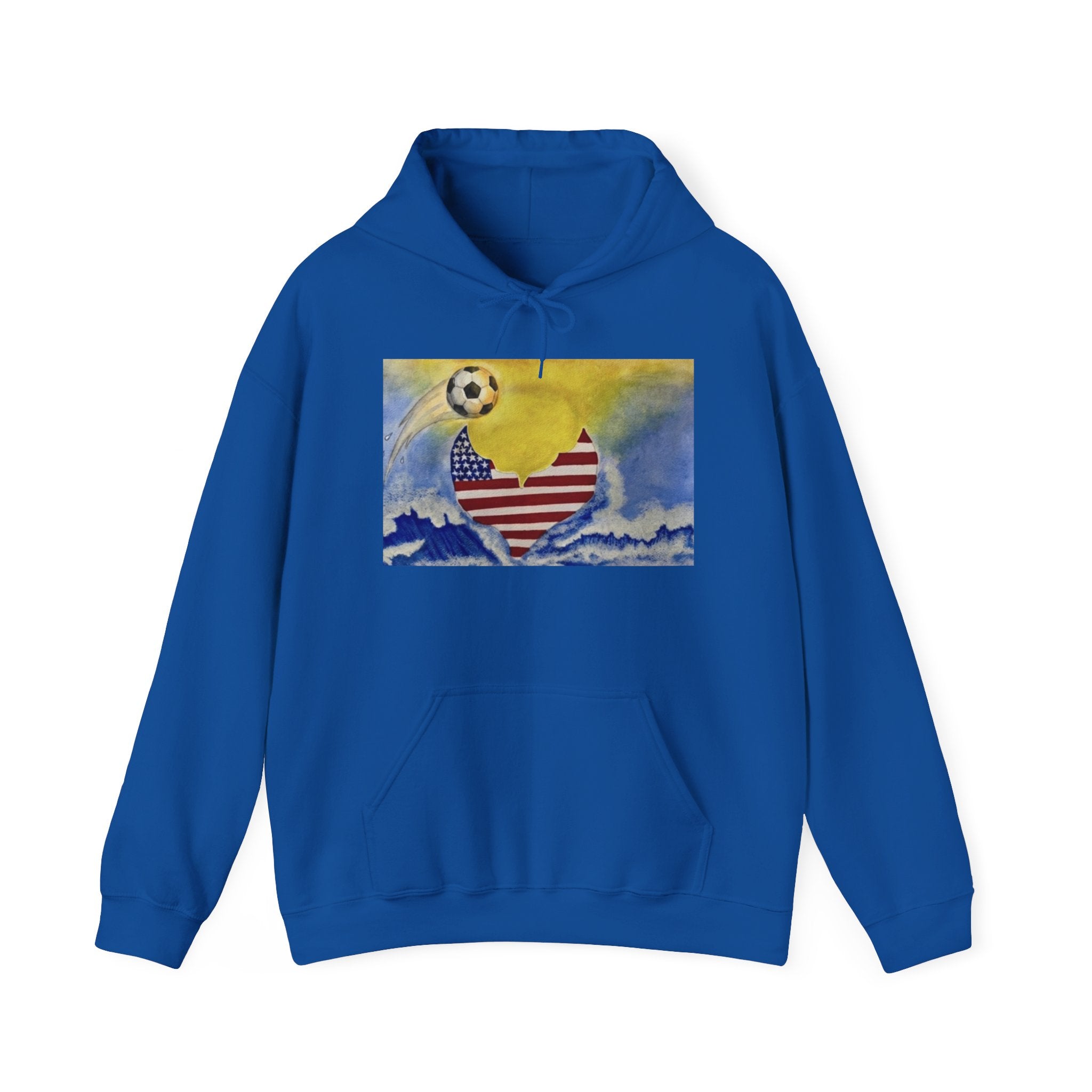American soccer at sunset mermaid Hoodie