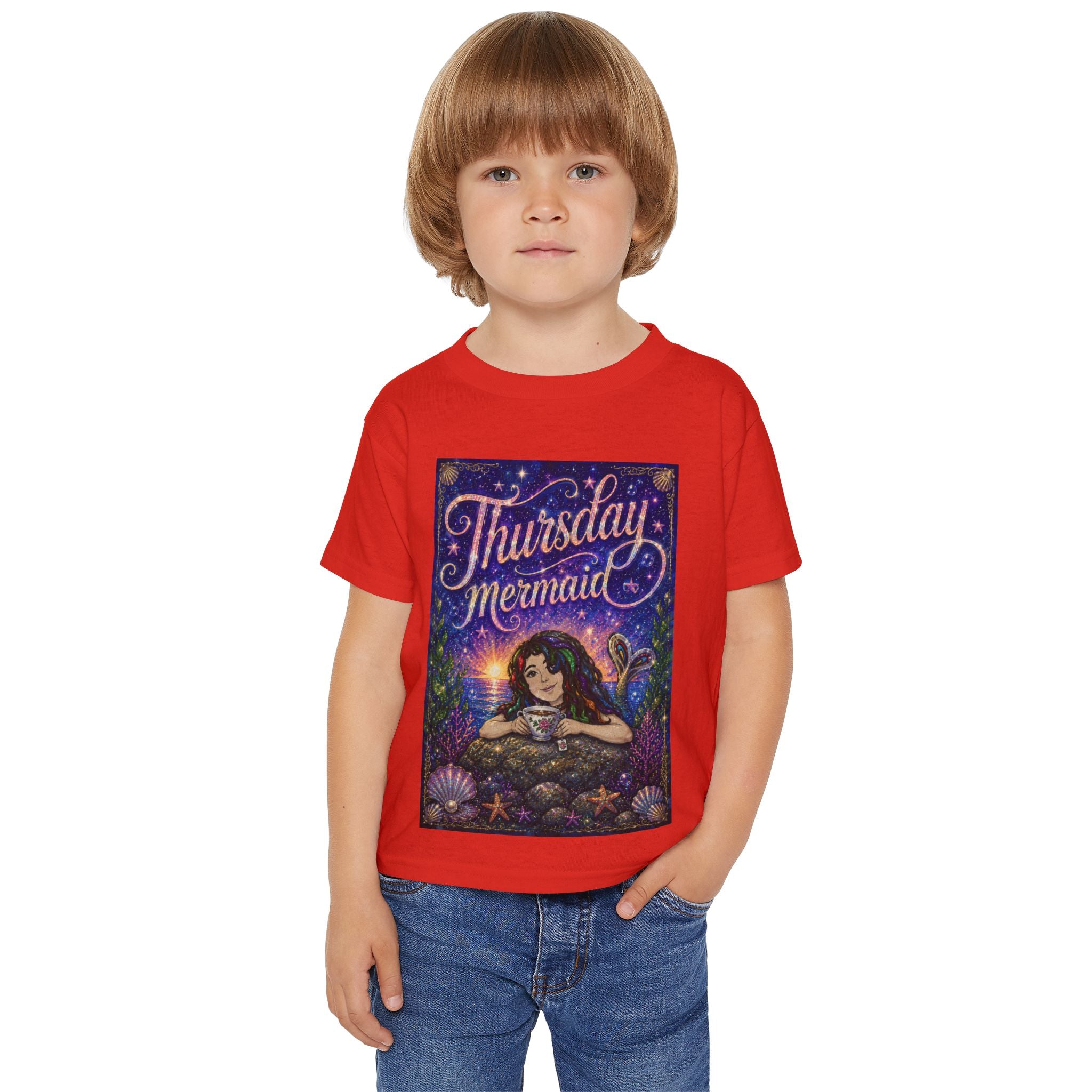 Thursday Mermaid Toddler T‑Shirt — Cute Mermaid Graphic Tee for Kids