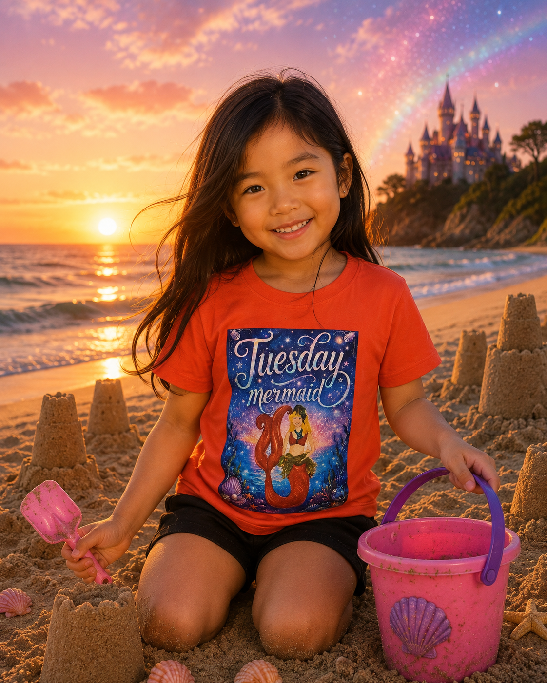 7 Days a Week Mermaid Toddler T-Shirt Bundle